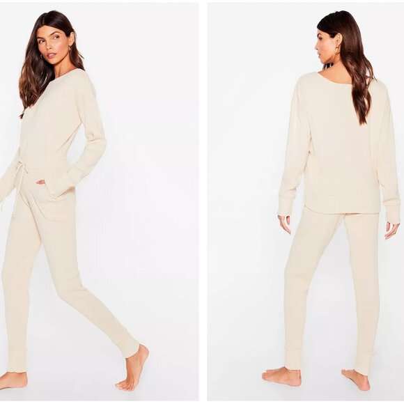 *Nasty Gal Weekend Loading Knit Jumper and Boohoo Joggers - Picture 3 of 16